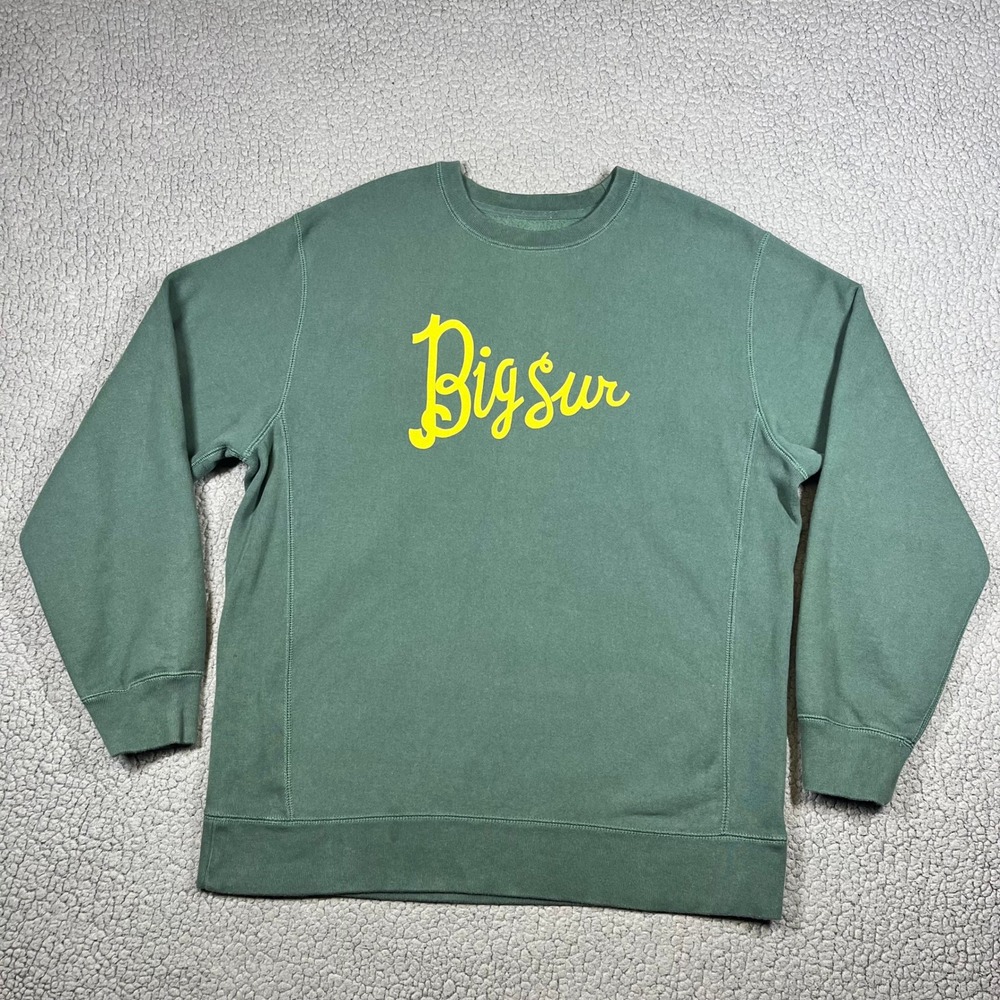 SeaVees Slightly Choppy Big Sur Sweatshirt XL Green Heavy Fleece IND5000CC